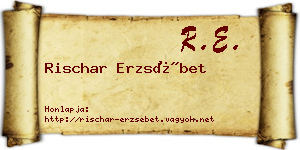 Rischar Erzsébet névjegykártya