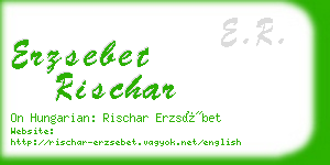 erzsebet rischar business card